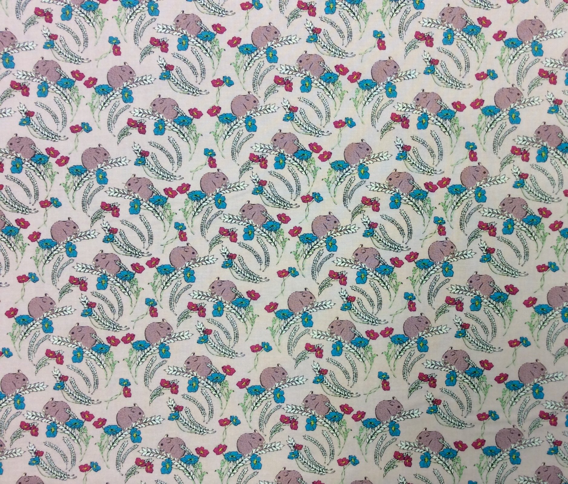 Jane Makower United Kingdom England Retro Field Mouse Floral Mice