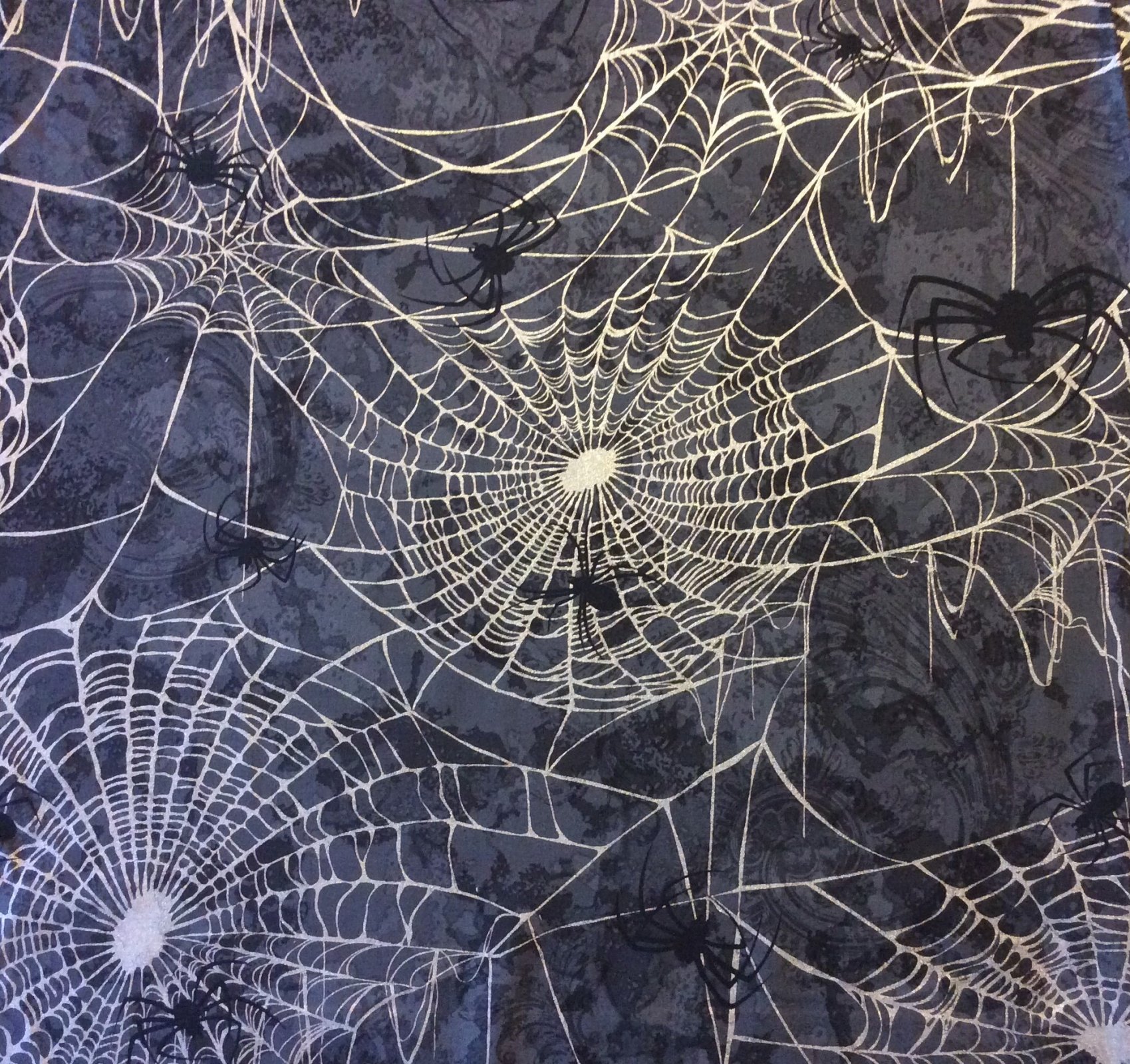 Spider  Scary Halloween Spooky Black Widow Gloomy Bugs Quilting