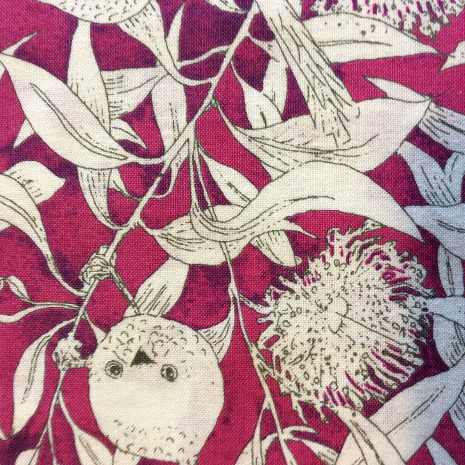 MS04 Tropical Floral Birds Australia Leaves Aborigine Quilting Cotton