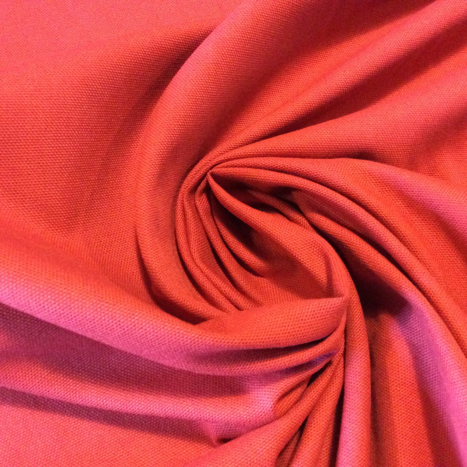 NL112 Red Solid Cotton Poly Blend Sewing Home Dec Home Decor Fabric