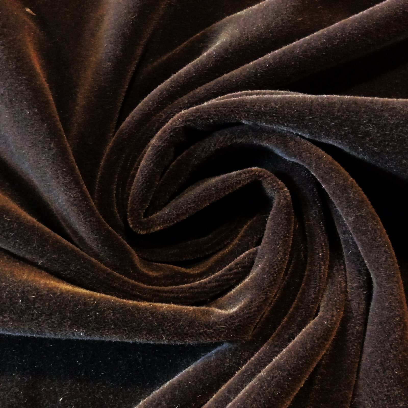 Mohair Dark Brown Retro Classic Wool Lucurious Upholstery Fabric NL201