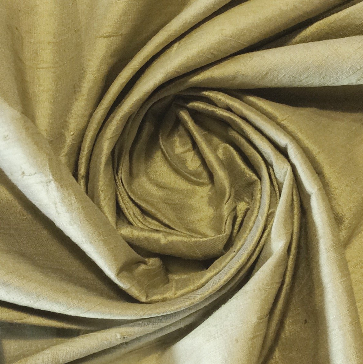 SILK SH028 Honey Sage Exquisite Hand Woven Dupioni 100 Silk Fabric