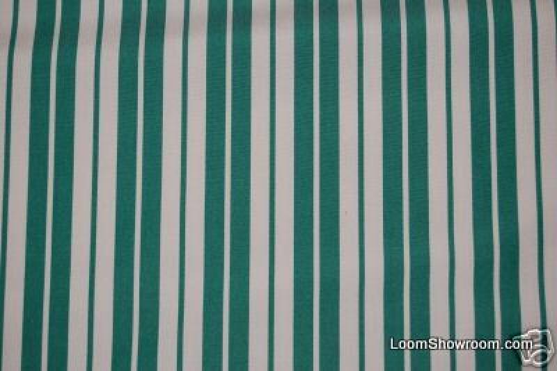 Classic Stripe Multi Stripe Emerald Green Sunbrella Outdoor Fabric 733