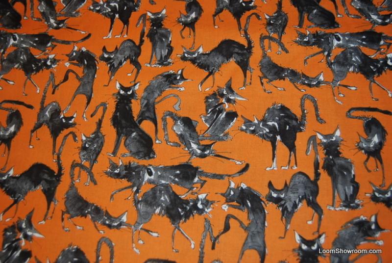 Rare! Out of Print! Alexander Henry Sebastian Ghastlies Cat Cats Kitten