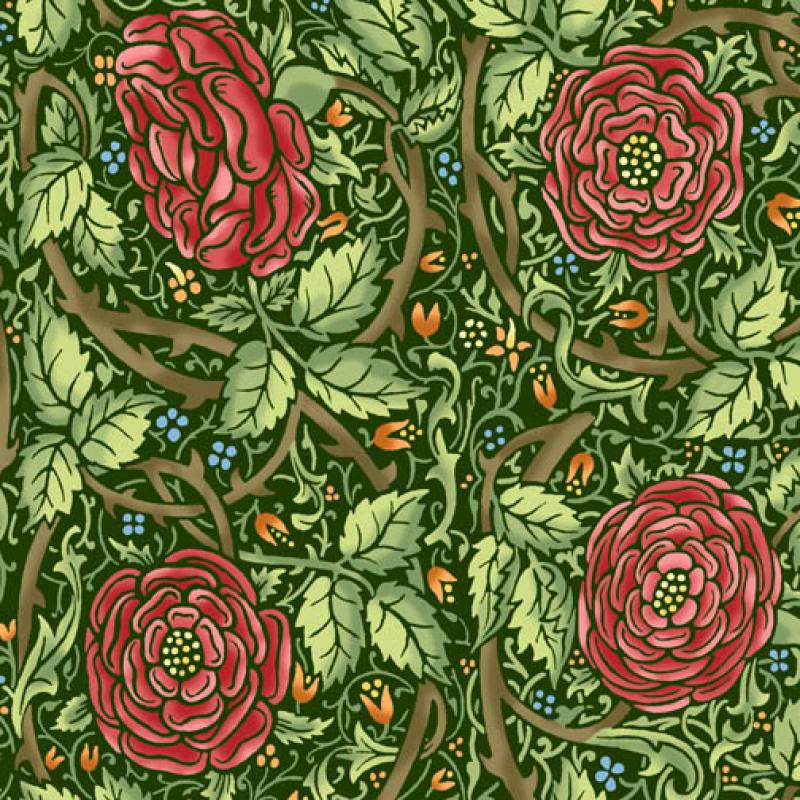 Morris Meadows Michele Hill Liberty Arts and Crafts Border Stripe