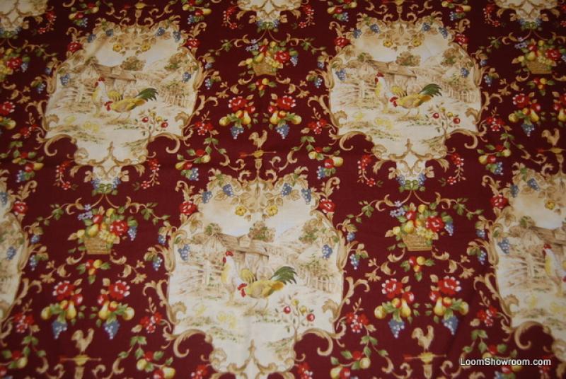 Vintage Country French Provincial Rooster France Floral Roosters Birds