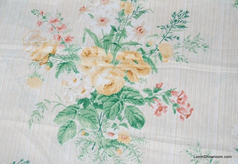 REM318 11 yard BOLT Classic English Garden Chintz Print Cyrus Clark