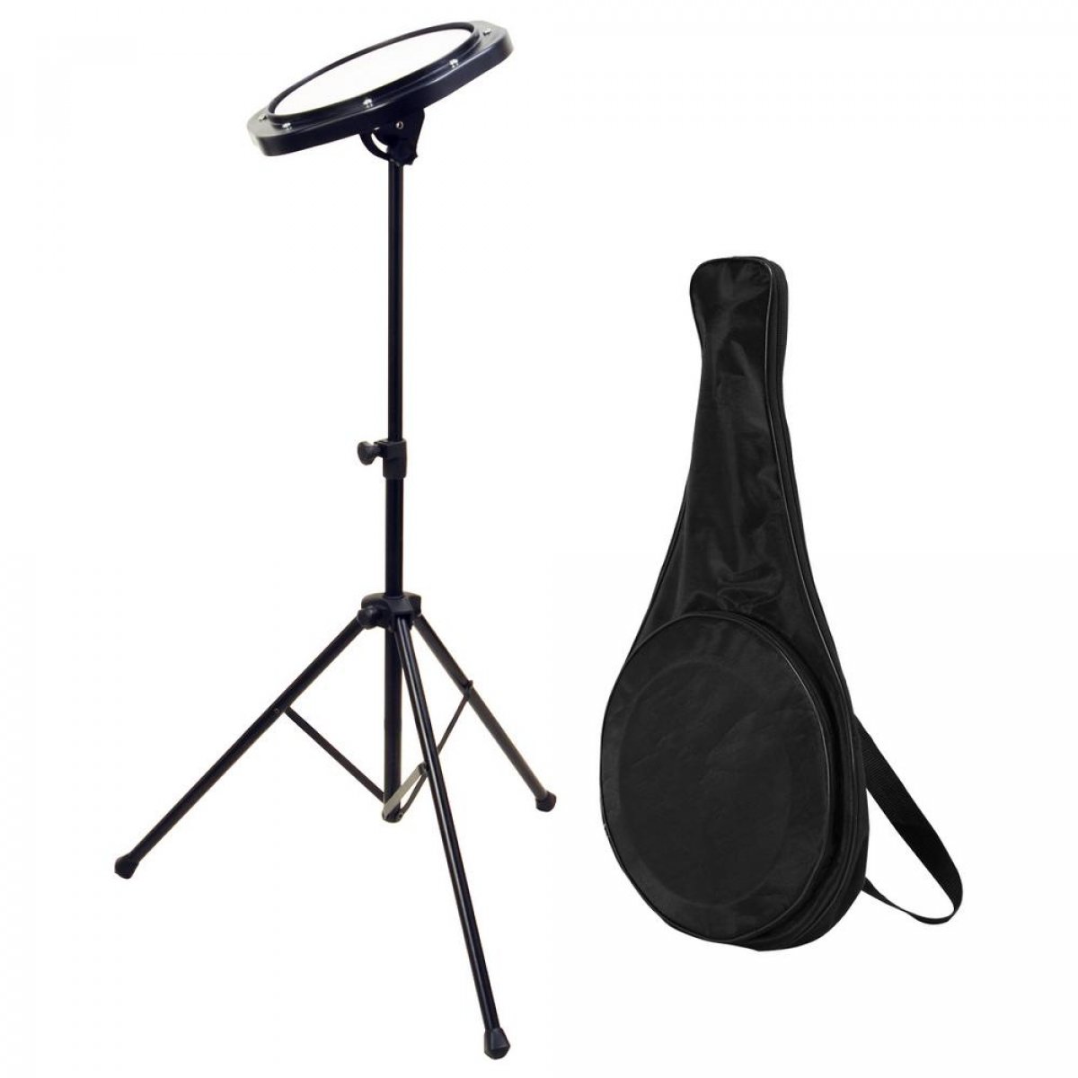 OnStage Drum Fire DFP5500 Drum Practice Pad with Stand & Bag