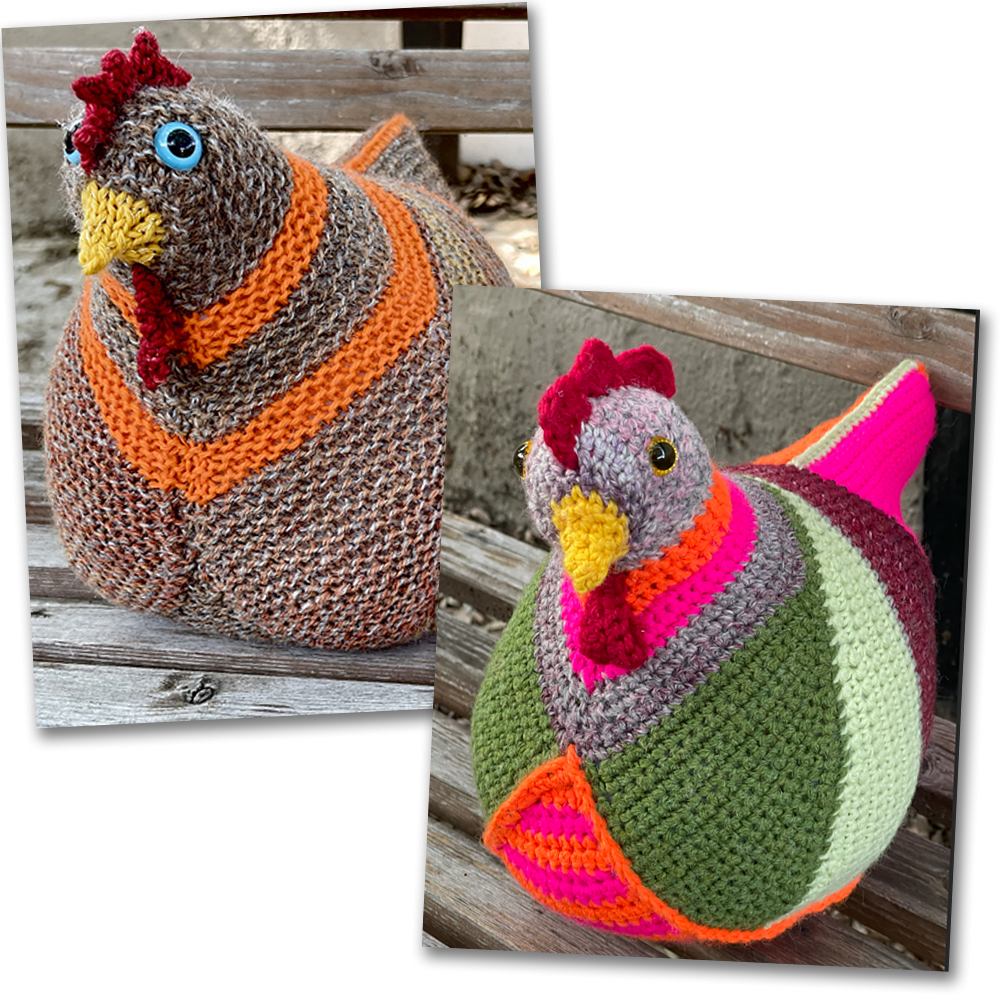 Knit or Crochet an Emotional Support Chicken