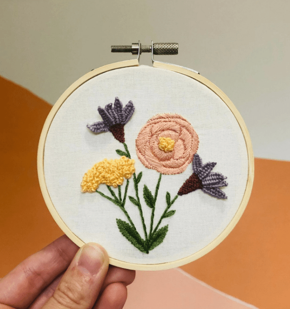 Blooming Wildflowers Embroidery Kit