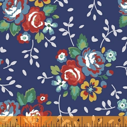 Backyard Blooms fabric by Allison Harris for Windham Fabrics 518191