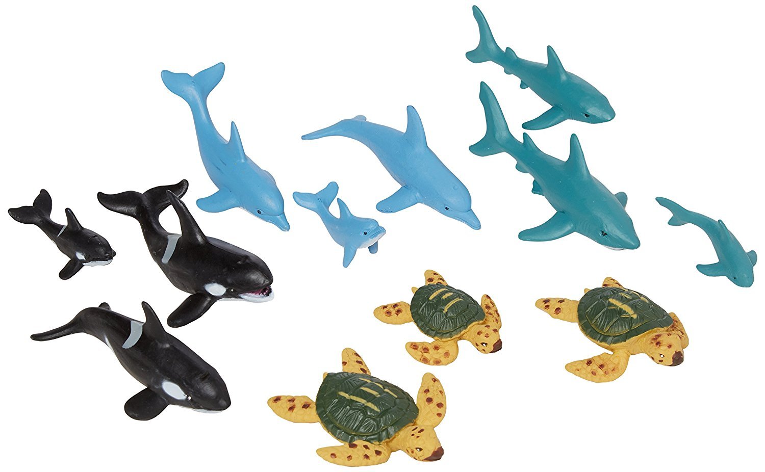 Wild Republic Aquatic Family Animal Figurines Tube, Ocean Toys, Shark