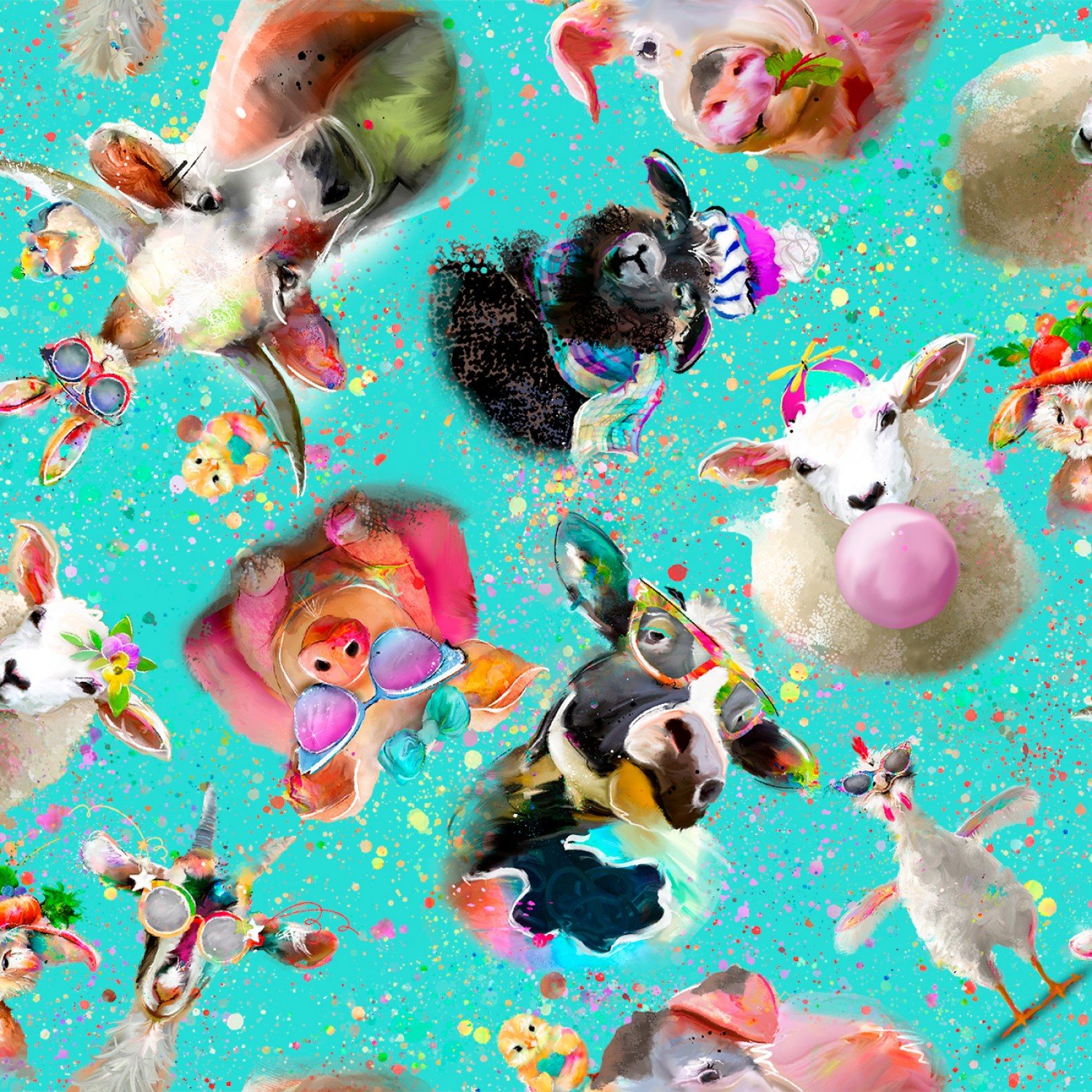 3 Wishes to the Funny Farm by Connie Haley 18728 Turquoise