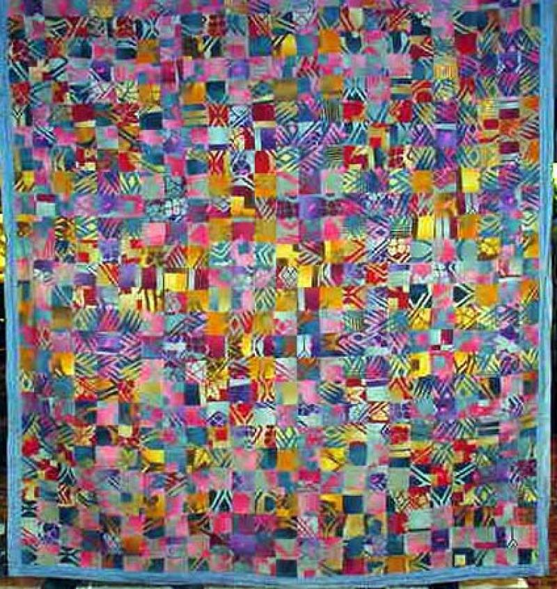 BEACON BLANKETS NINEPATCH VINTAGE PIECED QUILT