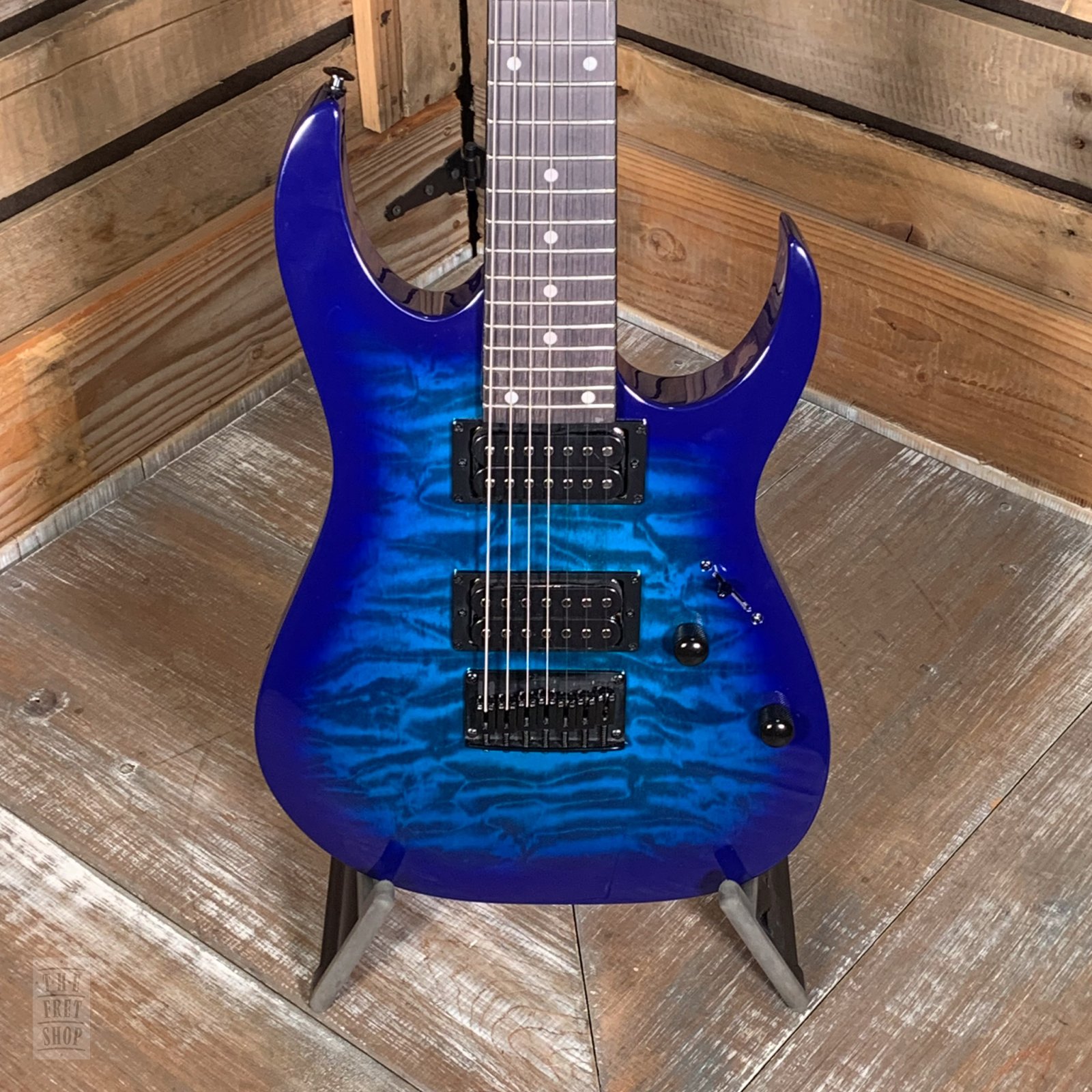 Used Ibanez GRG7221QA 7String Electric Guitar