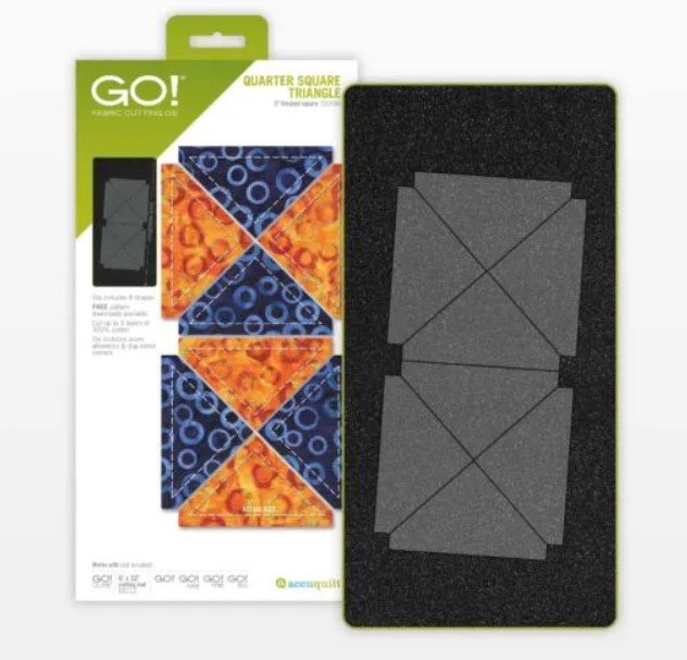 GO! Quarter Square Triangle 3 Inch Finished Square Die 55396 699195553967
