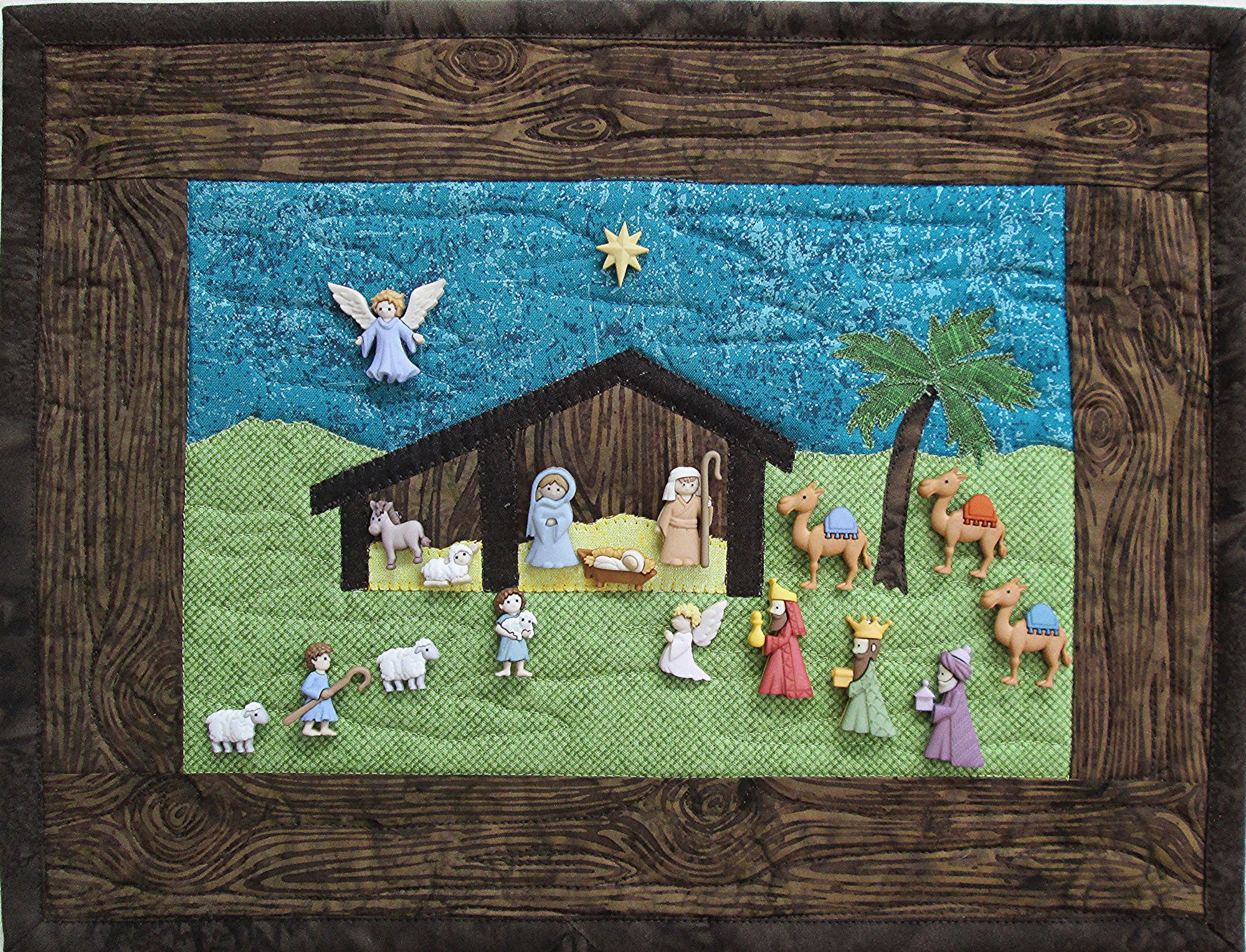 He Is Born! Nativity Wall Hanging Kit 10.5 x 14 includes binding