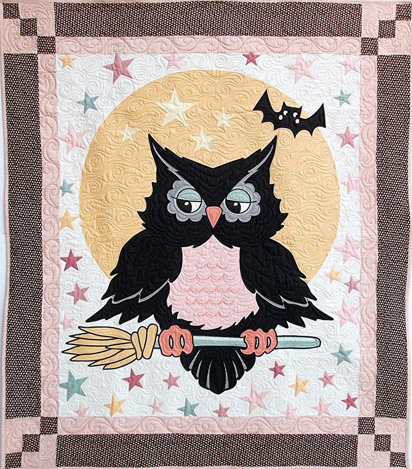 Owl O Ween Panel Magic Quilt or Wall Hanging Kit 638286