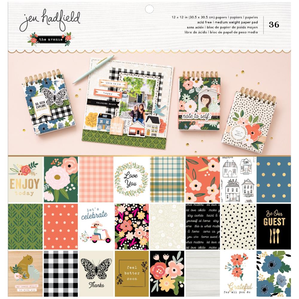 ^Jen Hadfield The Avenue 12x12 Paper Pad 646247369595