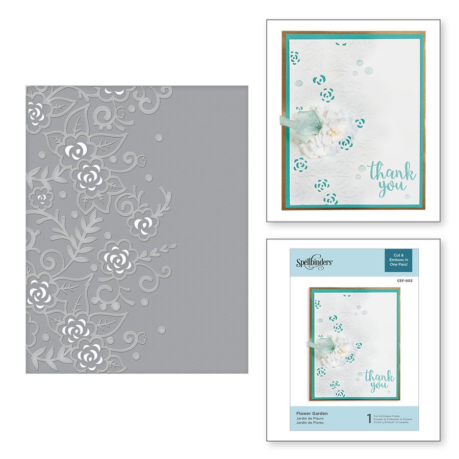 Spellbinders Flower Garden Cut and Emboss Folder 879216001565