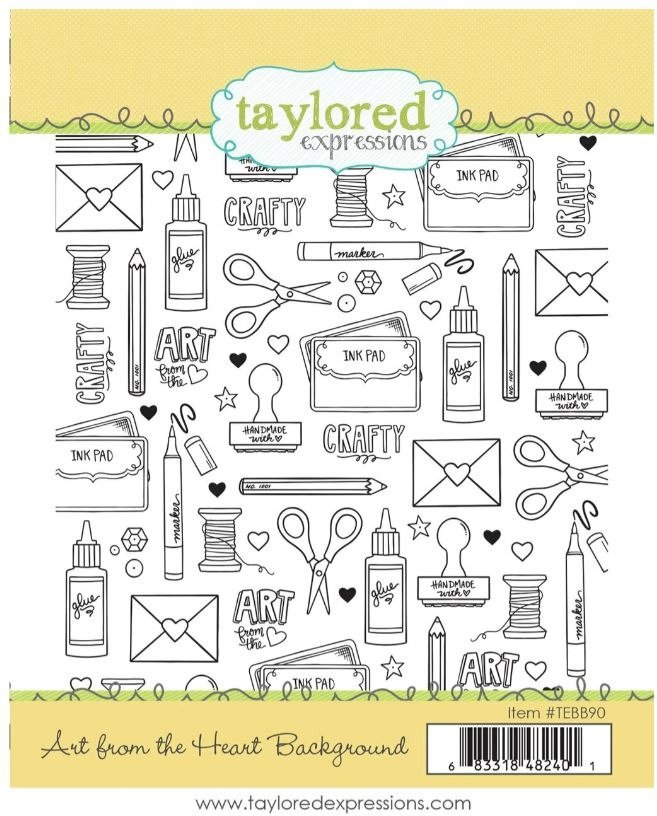 Taylored Expressions Rubber Stamp Art From The Heart Background
