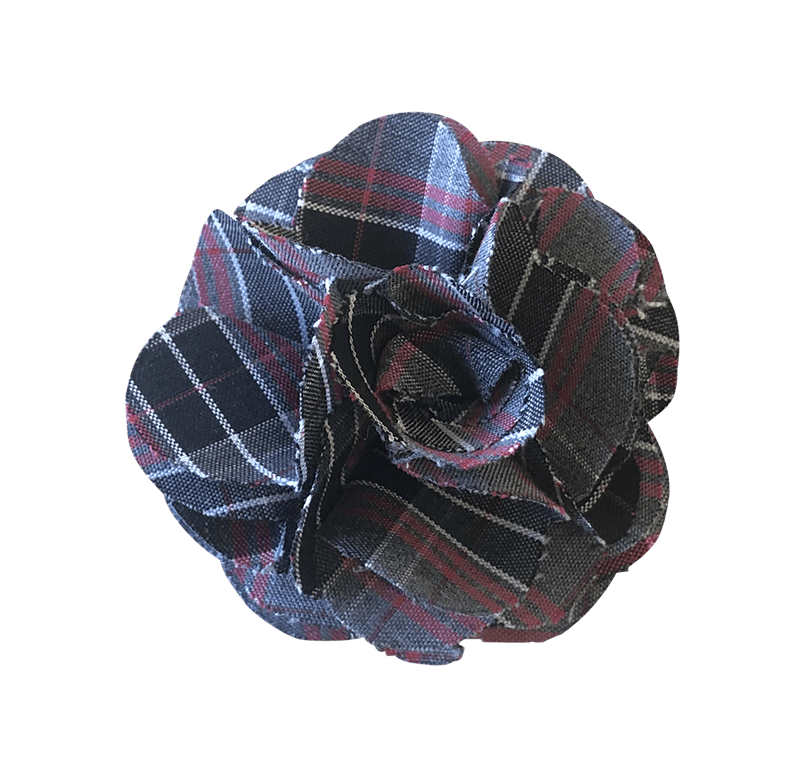 Flower Clip Plaid 47