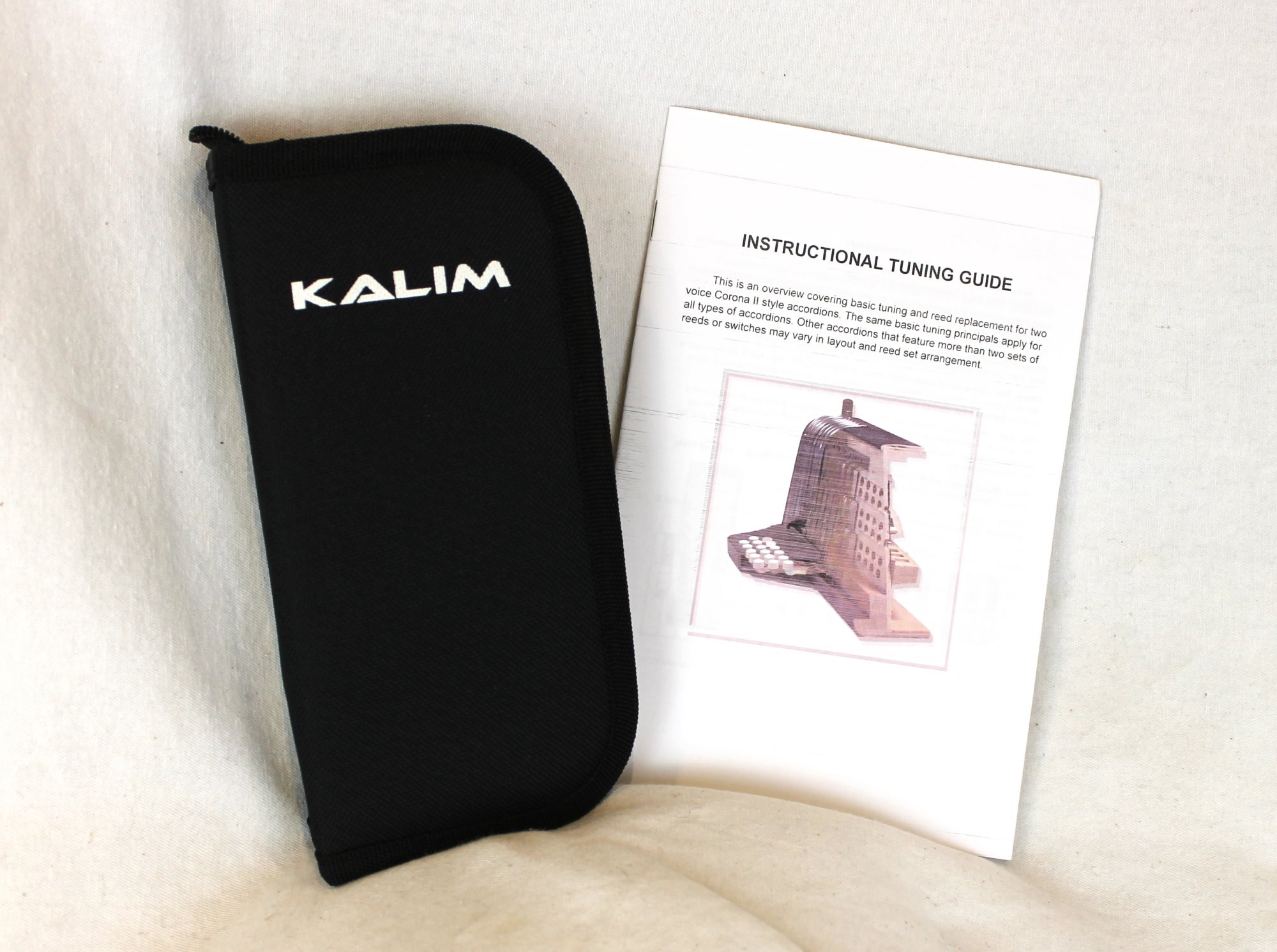 Accordion and Concertina Reed Tuning Kit Tools and Instructions to