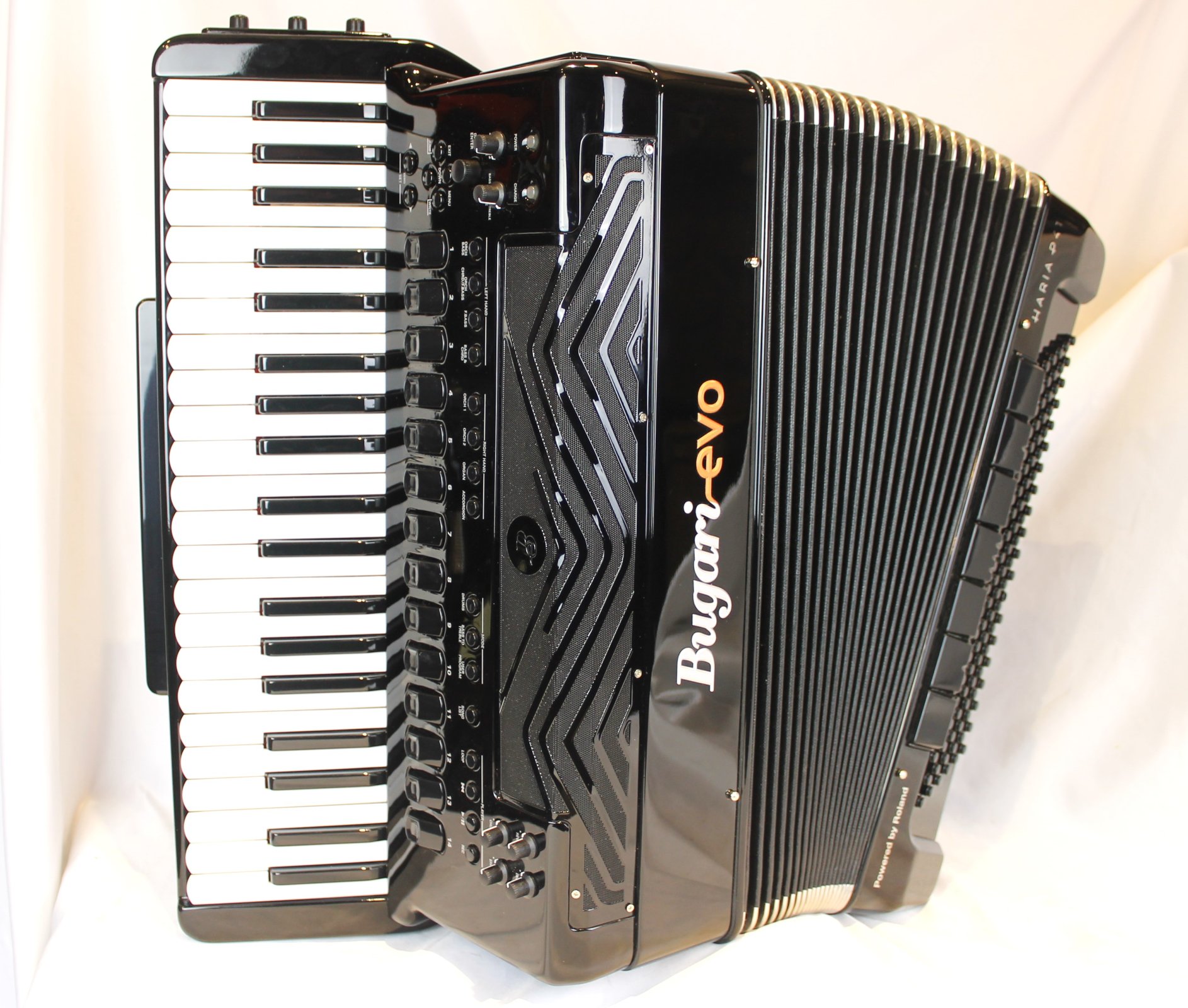 5862 Black Bugari Evo Haria P41 Digital Piano Accordion 41 120