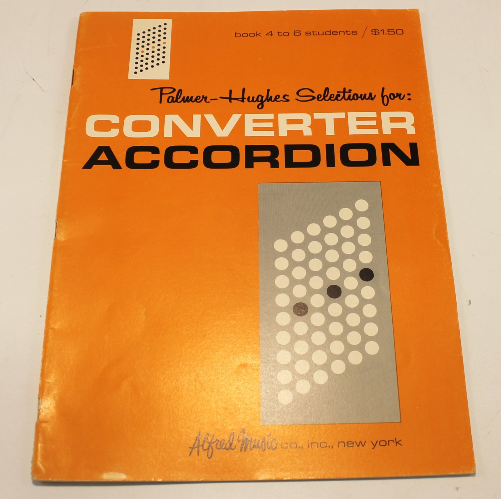 Used Accordion Book Palmer Hughes Repertoire for Quint Bass Converter