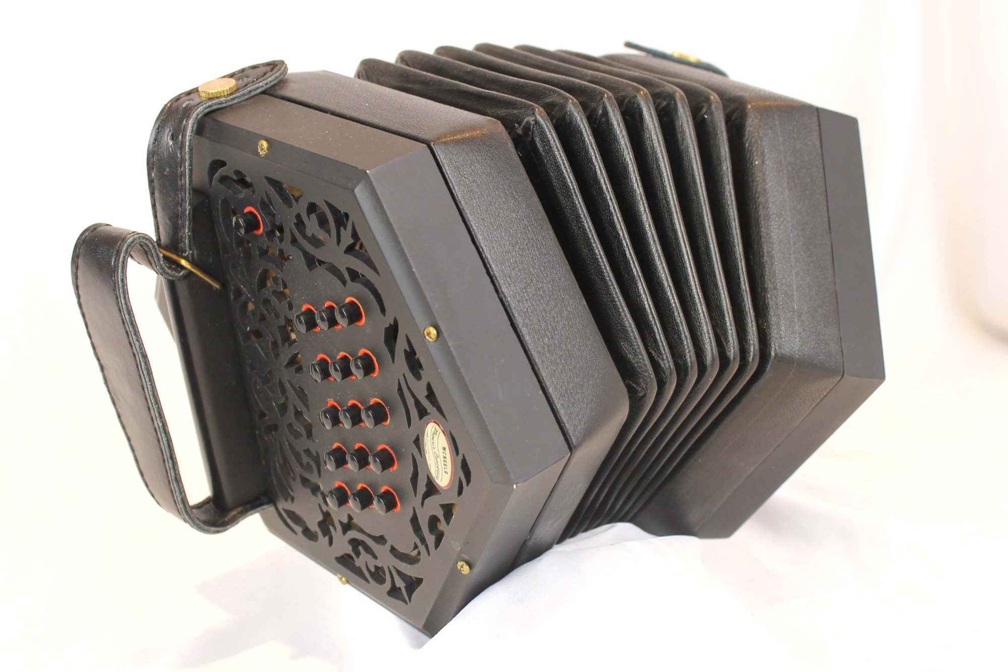 6378 Black McNeela Phoenix Anglo Concertina CG M 30