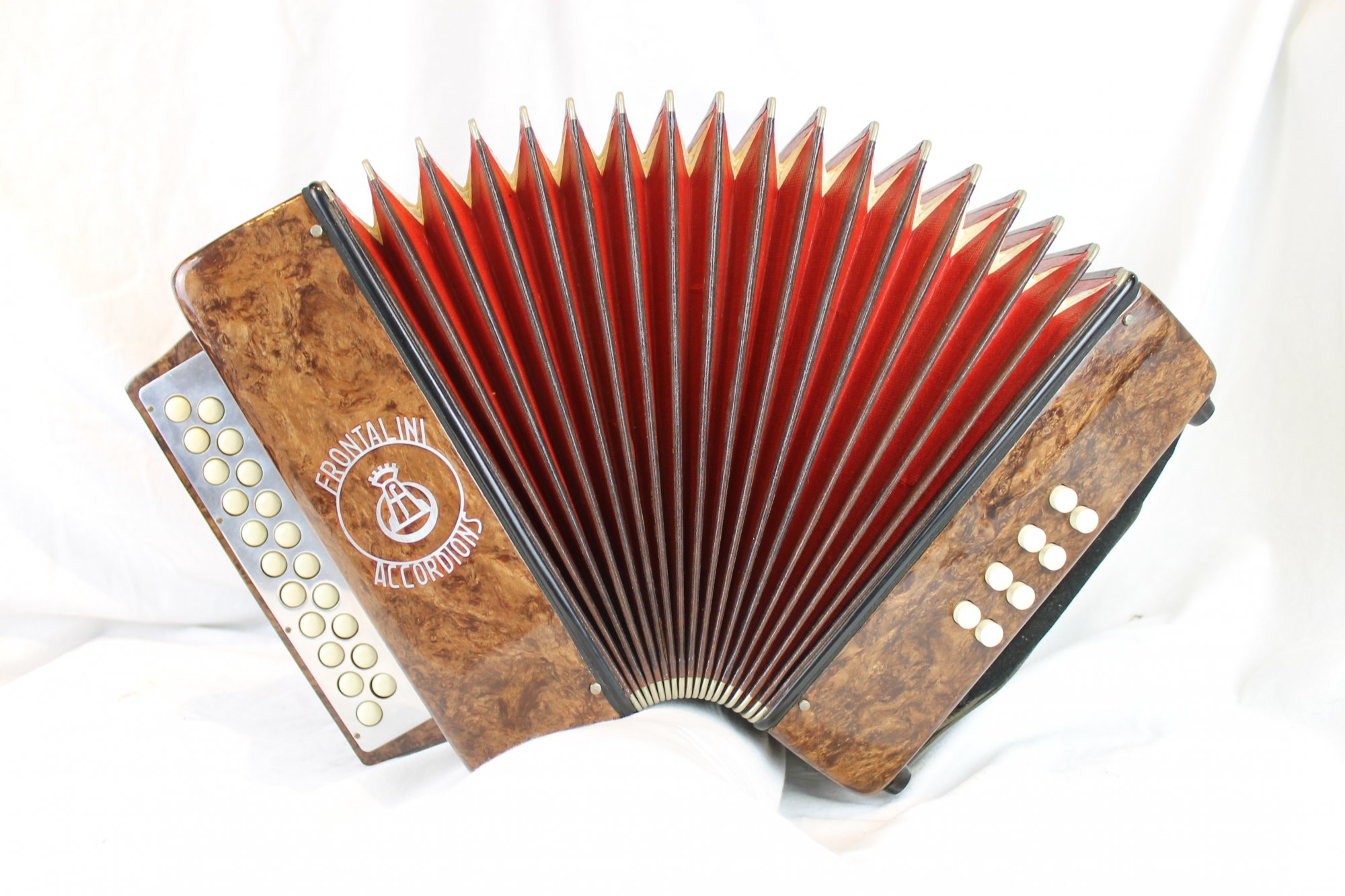 4894 Brown Frontalini Diatonic Button Accordion BC MM 21 8