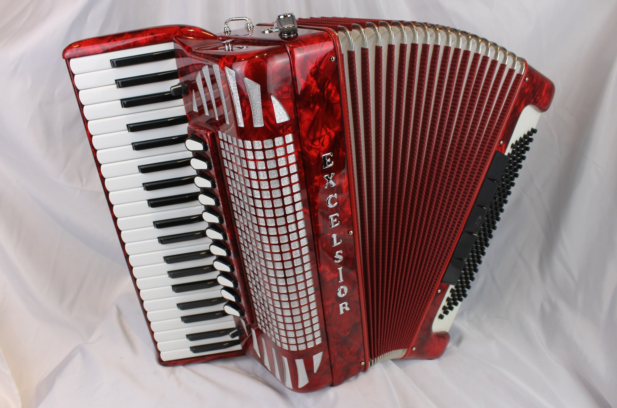 NEW Red Excelsior 1320 Piano Accordion LMMM 41 120