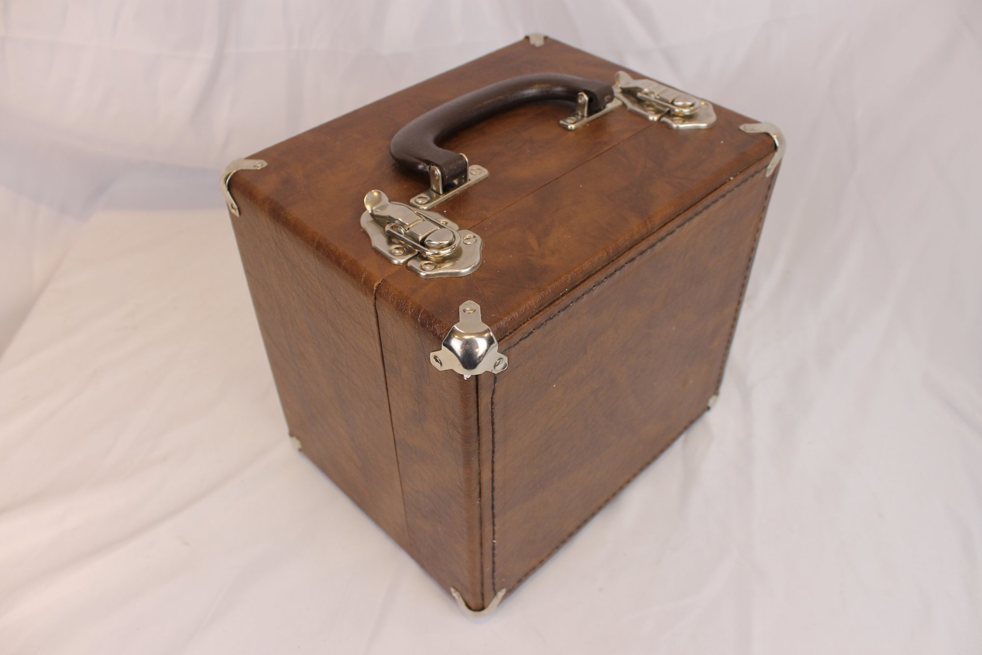 Brown Concertina Hard Case 8.75 x 8 x 6.5 (22.25cm x 20.25cm x 16.5cm)
