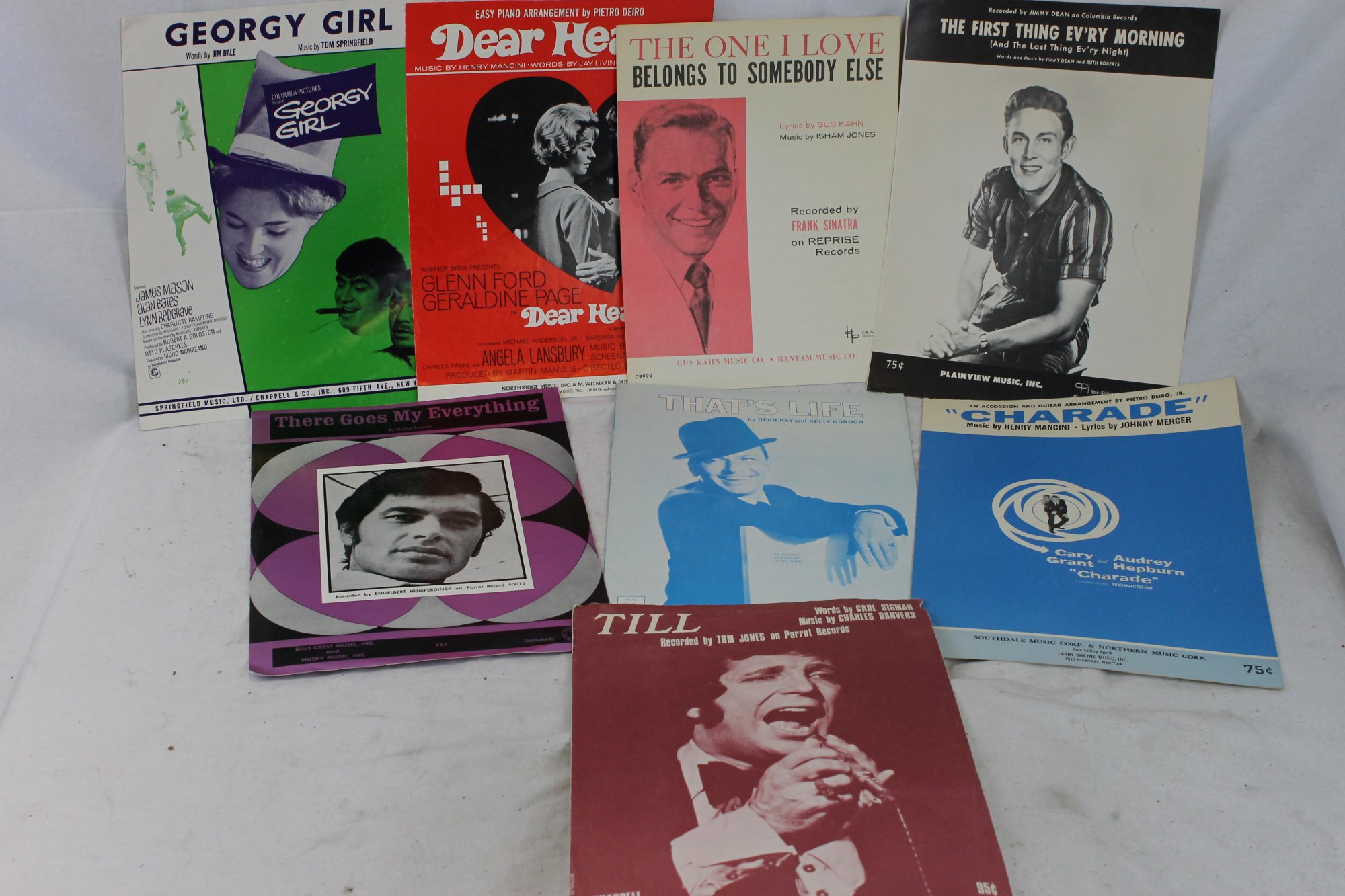 Movie and Pop Songs for Accordion Sheet Music Lot