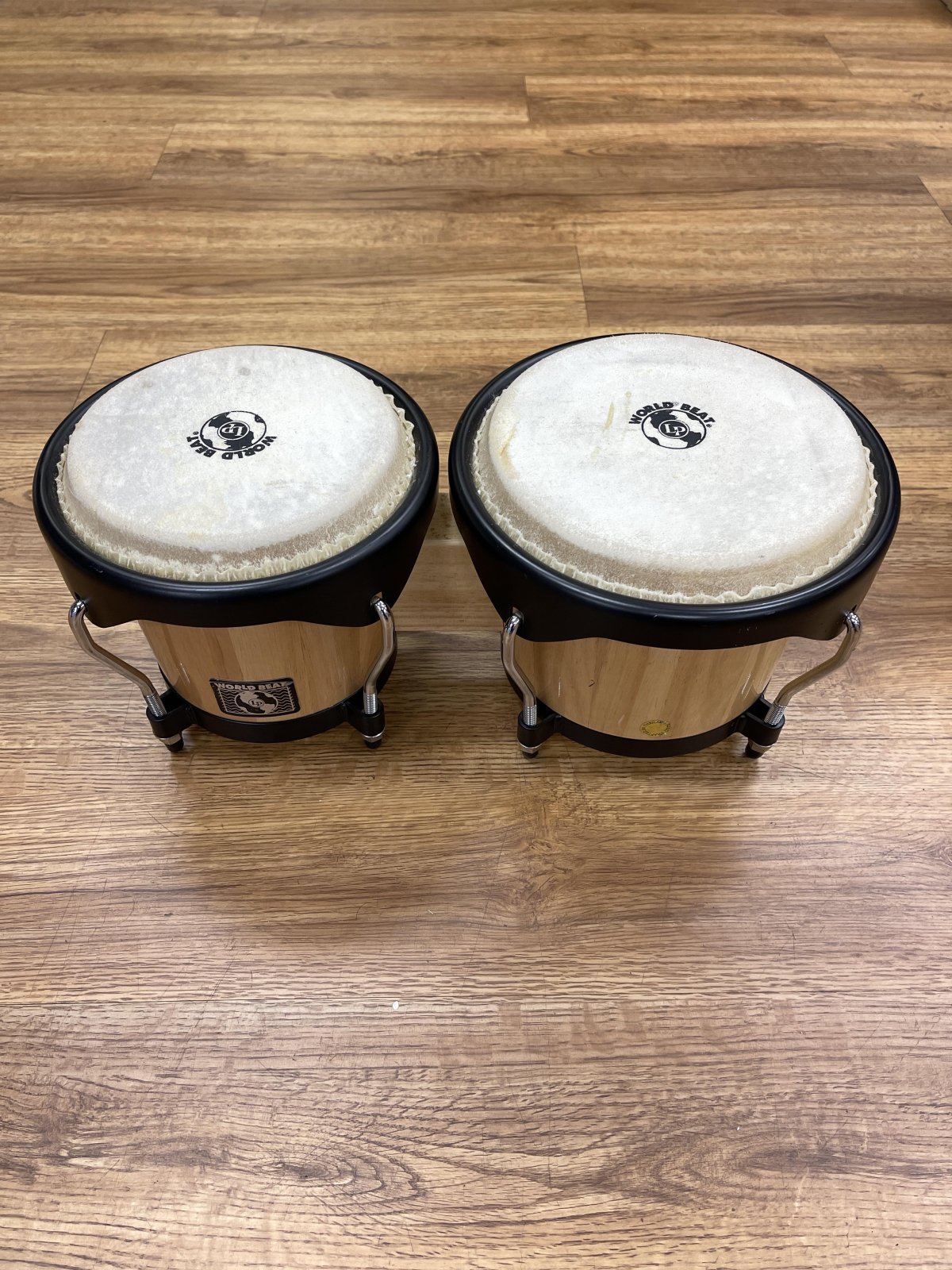 LATIN PERCUSSION WORLD BEAT BONGOS NATURAL (USED)