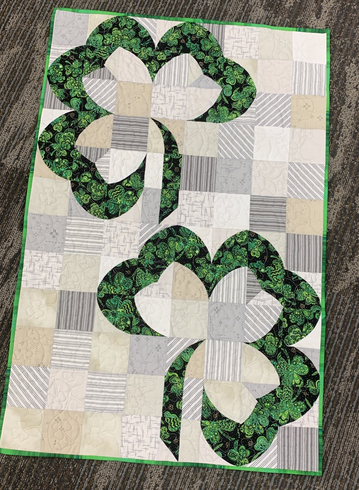 Irish Wishes Posh Lucky Quilt Kit 28x42