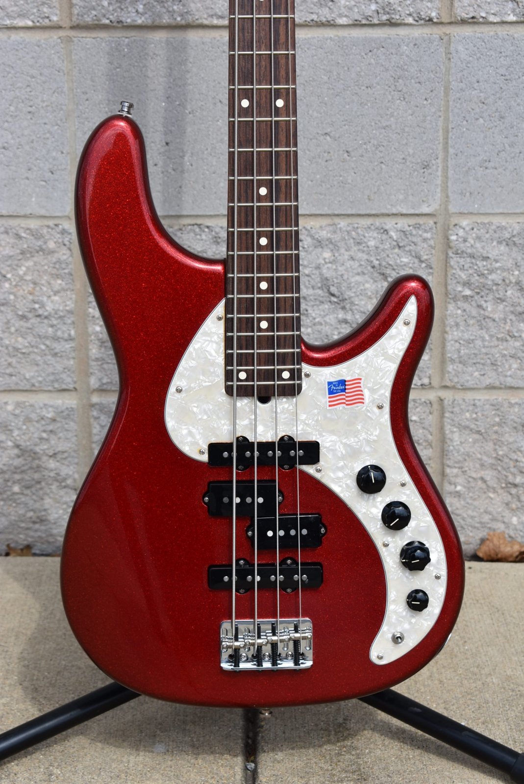 2009 Fender Stu Hamm Urge Bass II Red Sparkle Metallic