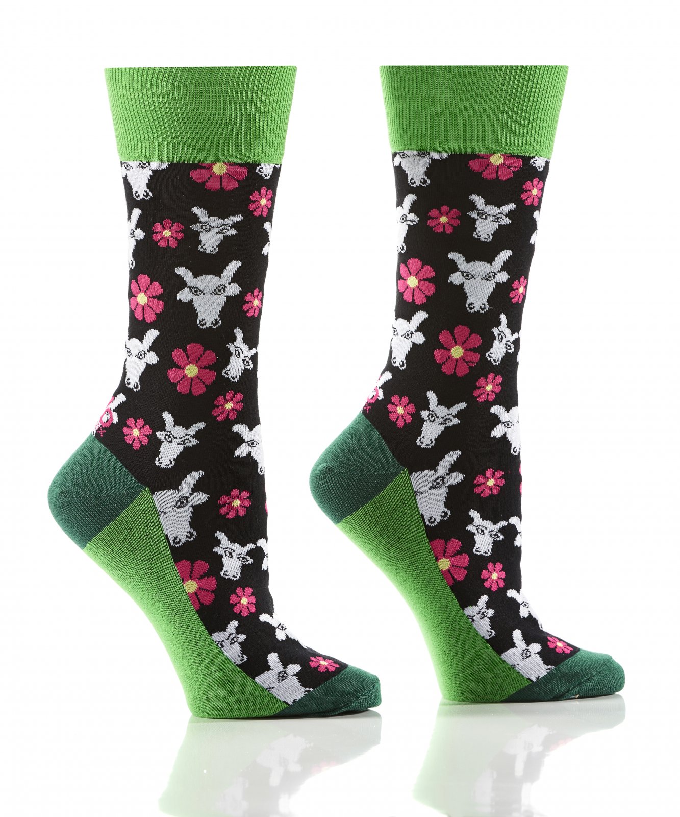 Womens Crew Sock Moo Meadow