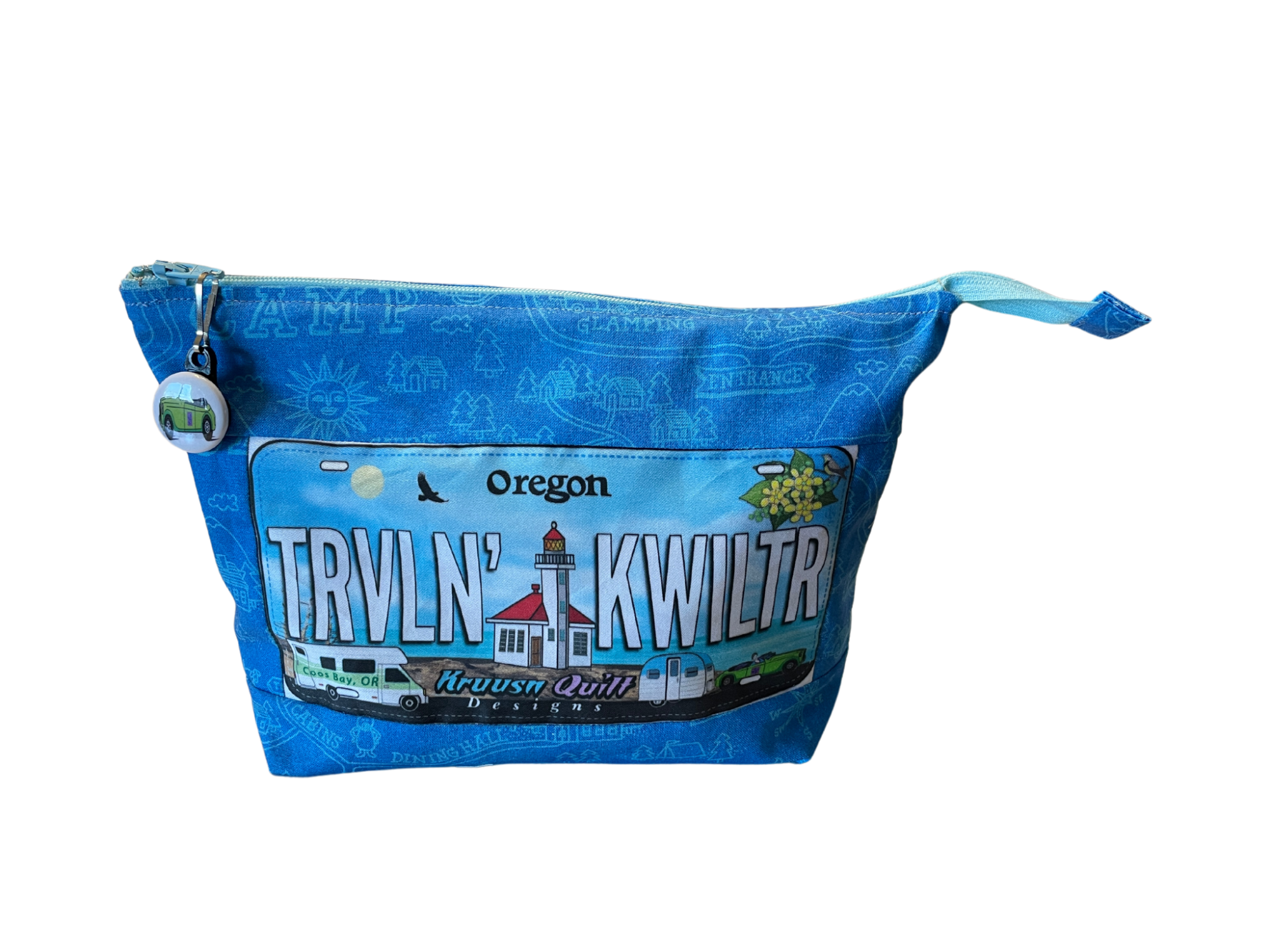 License Plate Zip Bag Pattern