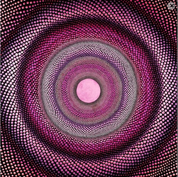 Hot Pink Mandala Panel