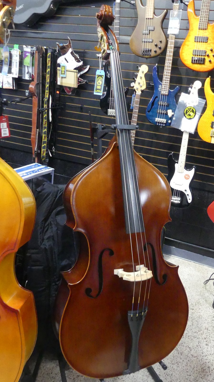 Samuel Shen SB180 3/4 Upright Bass w/Bag 0419050110098