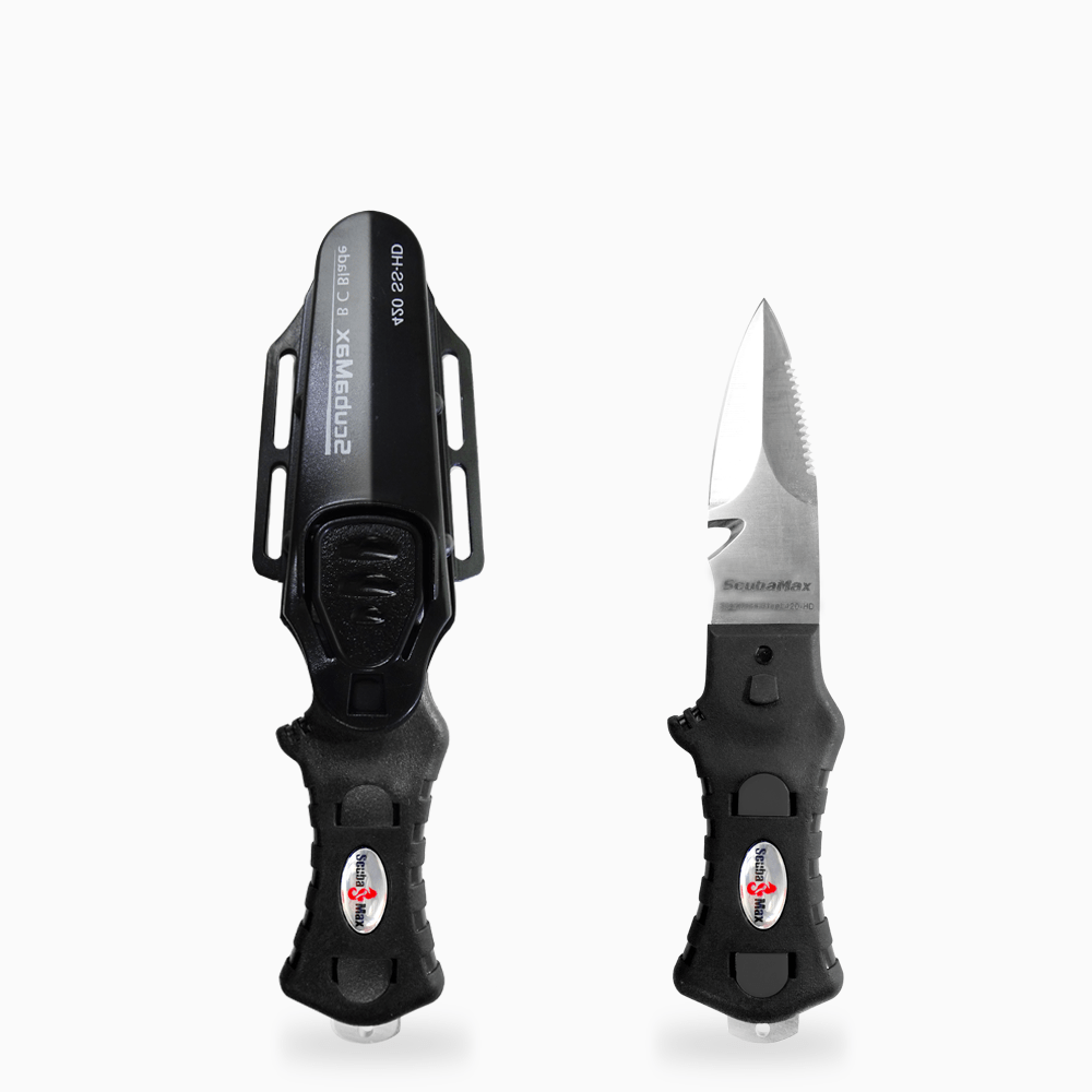 Scuba Max Knife KN210 420 HD SS BCD Dive Knife Pointed Tip