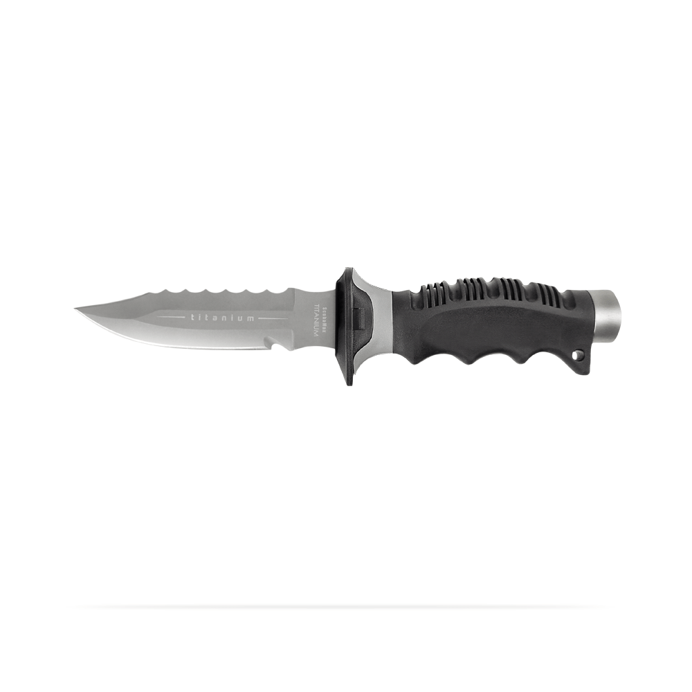 Scuba Max Knife KN990TI TITANIUM POINTED DIVE KNIFE