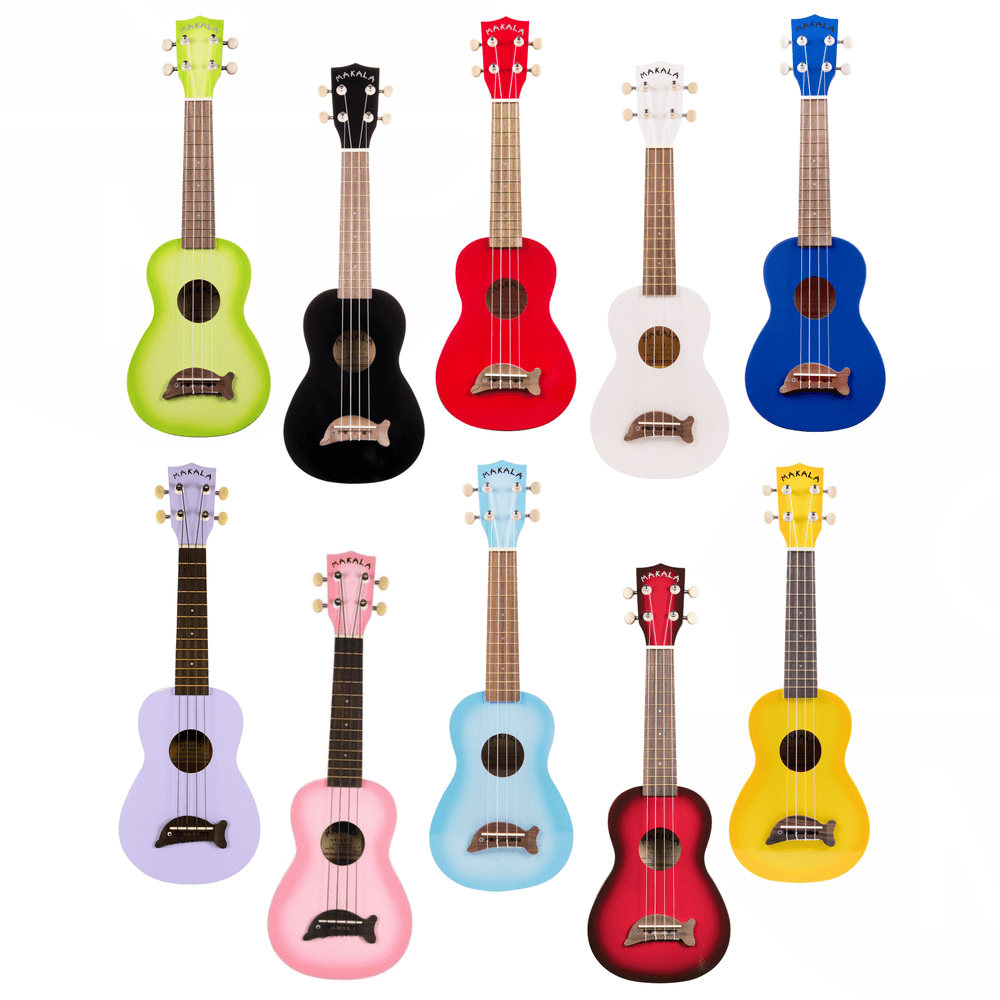 Makala Dolphin Series Soprano Ukulele All Colours 812040010297