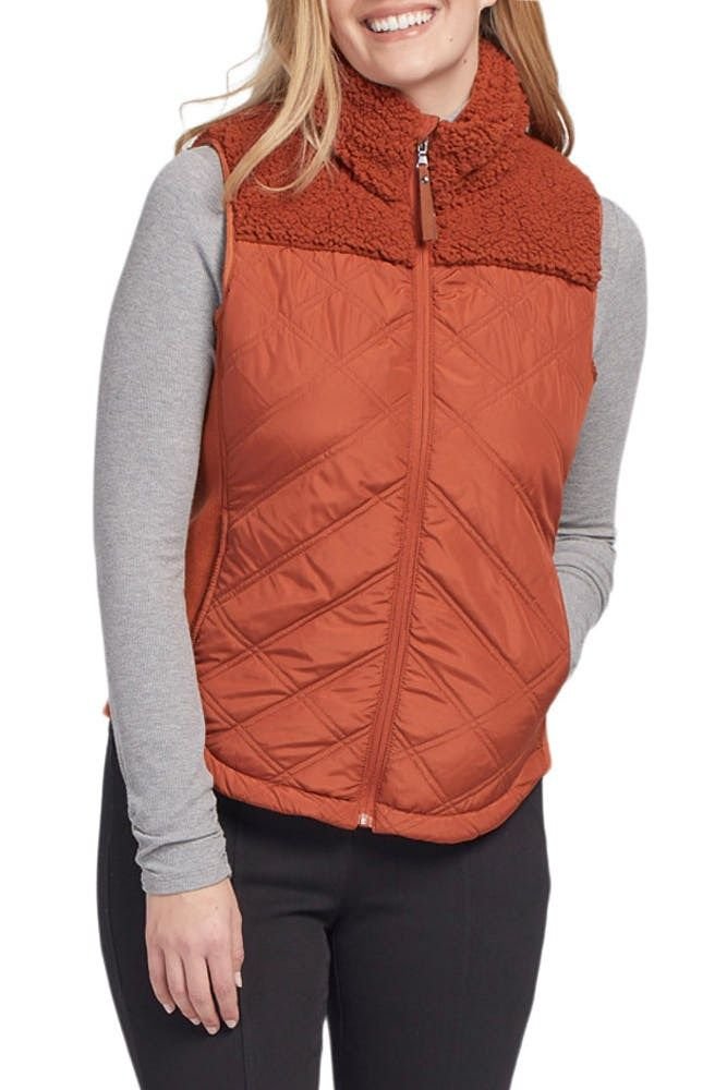 Fleece Yoke Quilted Vest from Tribal 665624025893