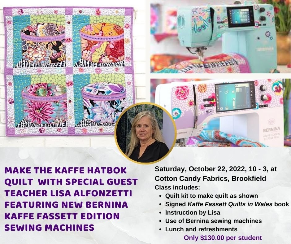 Kaffe Fassett Habox Quilt with Lisa Alfonzetti of Pins and Needles Fame