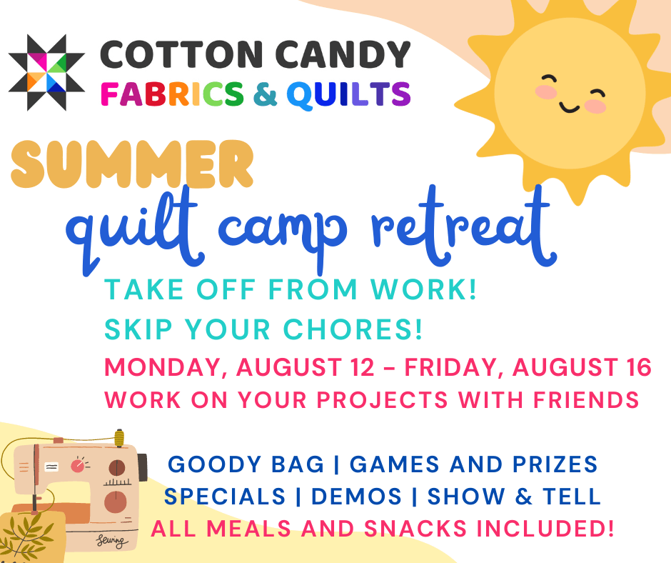 RETREAT Quilter's Summer Camp Retreat