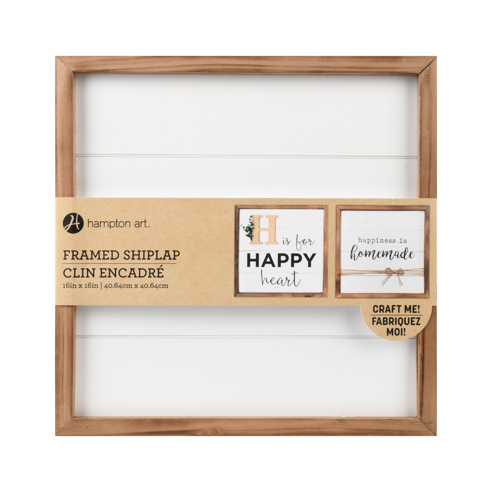 Rustic Shiplap 16x16 Frame