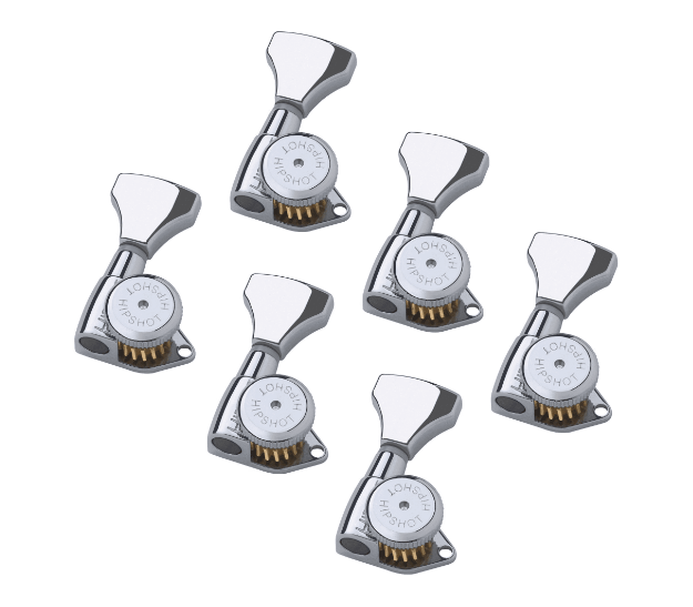 Hipshot Griplock 3x3 Open Gear Locking Tuners Chrome
