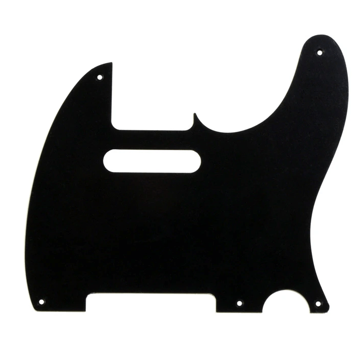 Telecaster Pickguard Single Ply Black